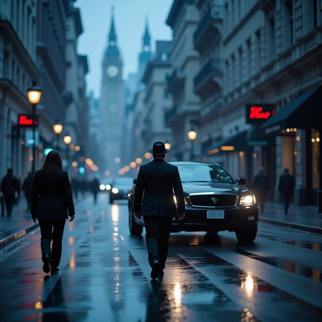 Dramatic Live-Action Scene with Cinematic Lighting