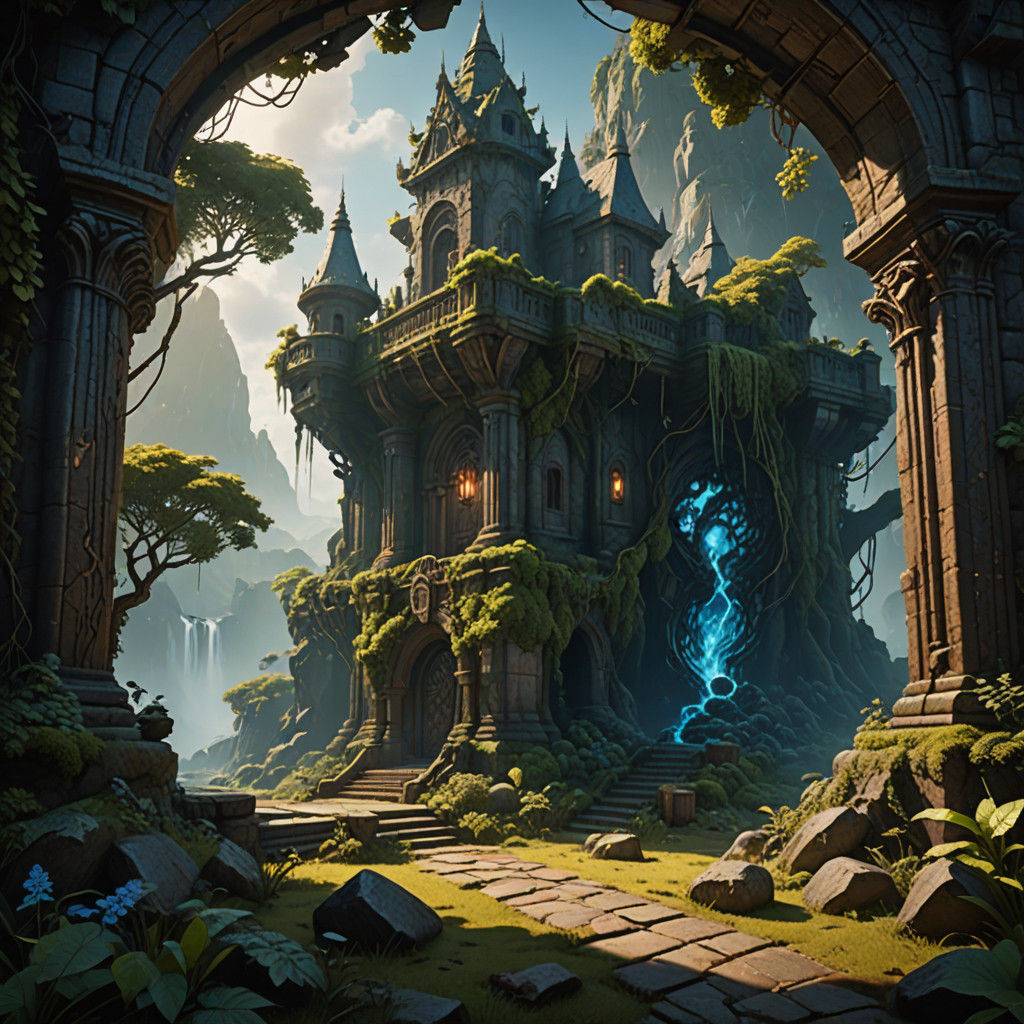 Surreal Fantasy Switch Unveiled in Ancient Stone Structure