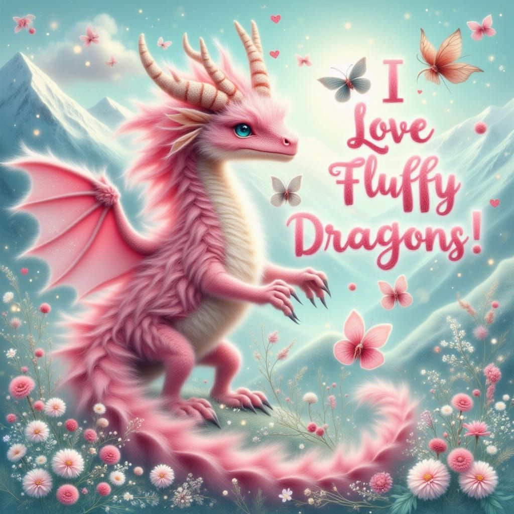 Fluffy Dragons Font: A Whimsical Text Design