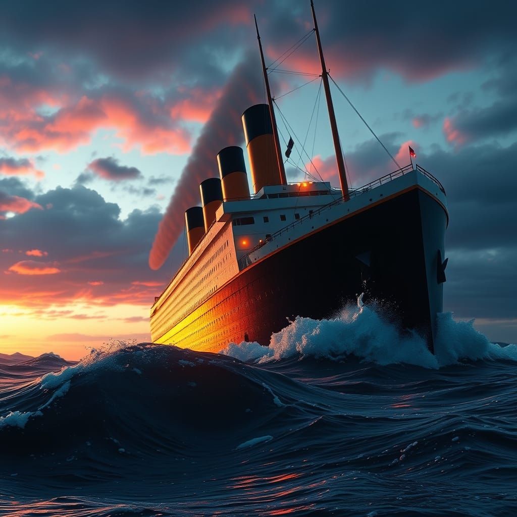 Titanic Epic Splash Screen in Vibrant 8K