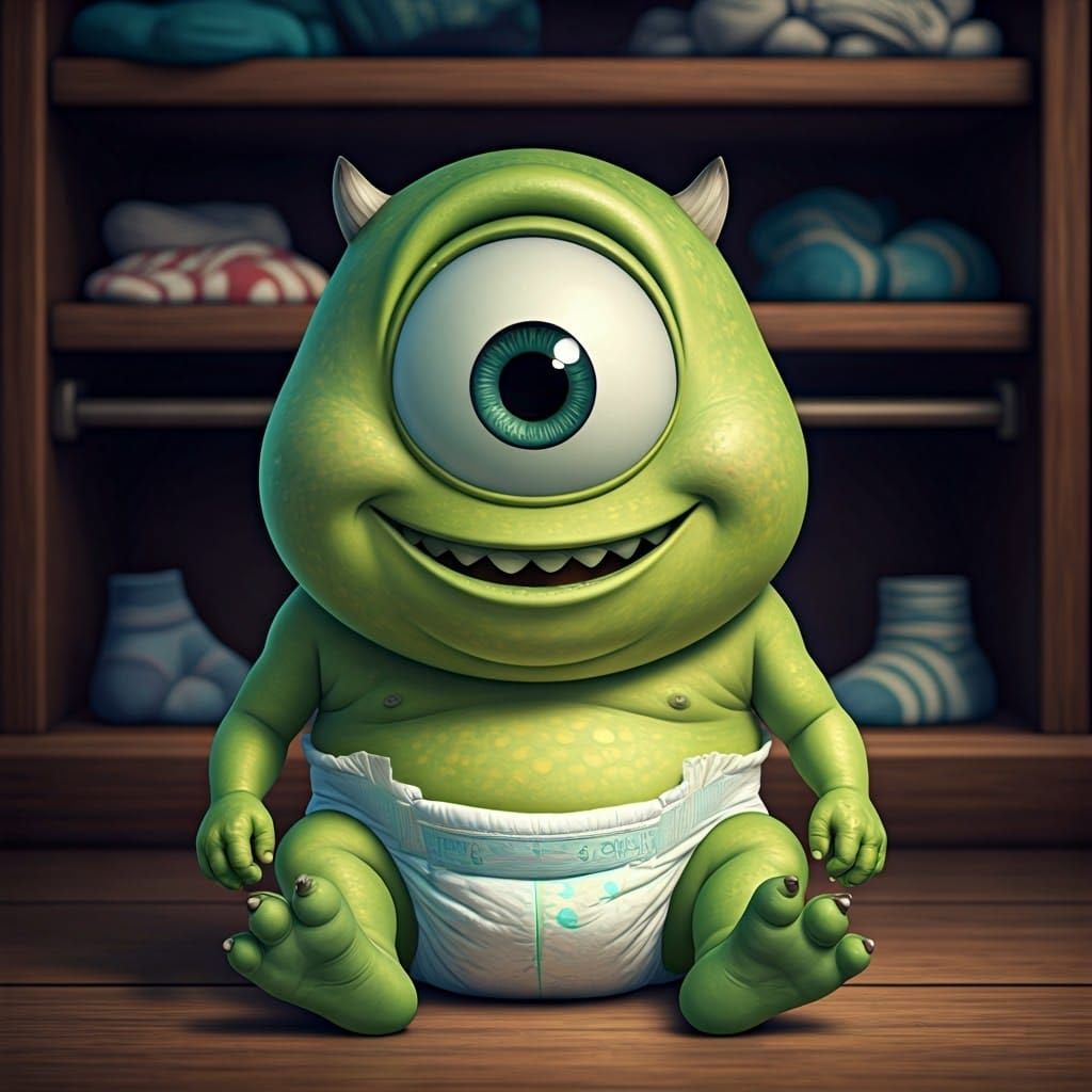 Chubby Baby Mike Wazowski