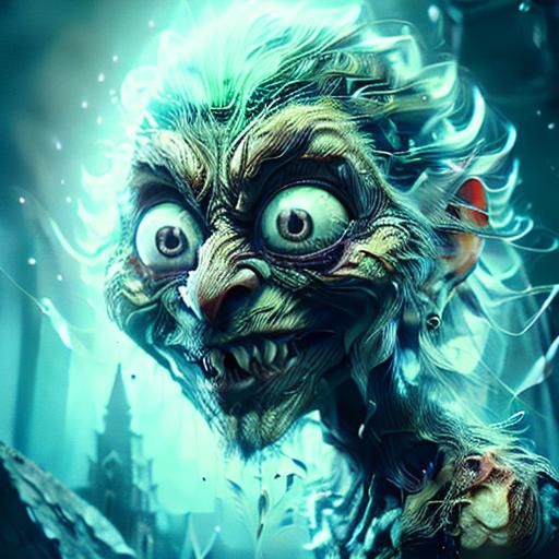 Basilisk Enters Alien Portal in Crystalline Cubism