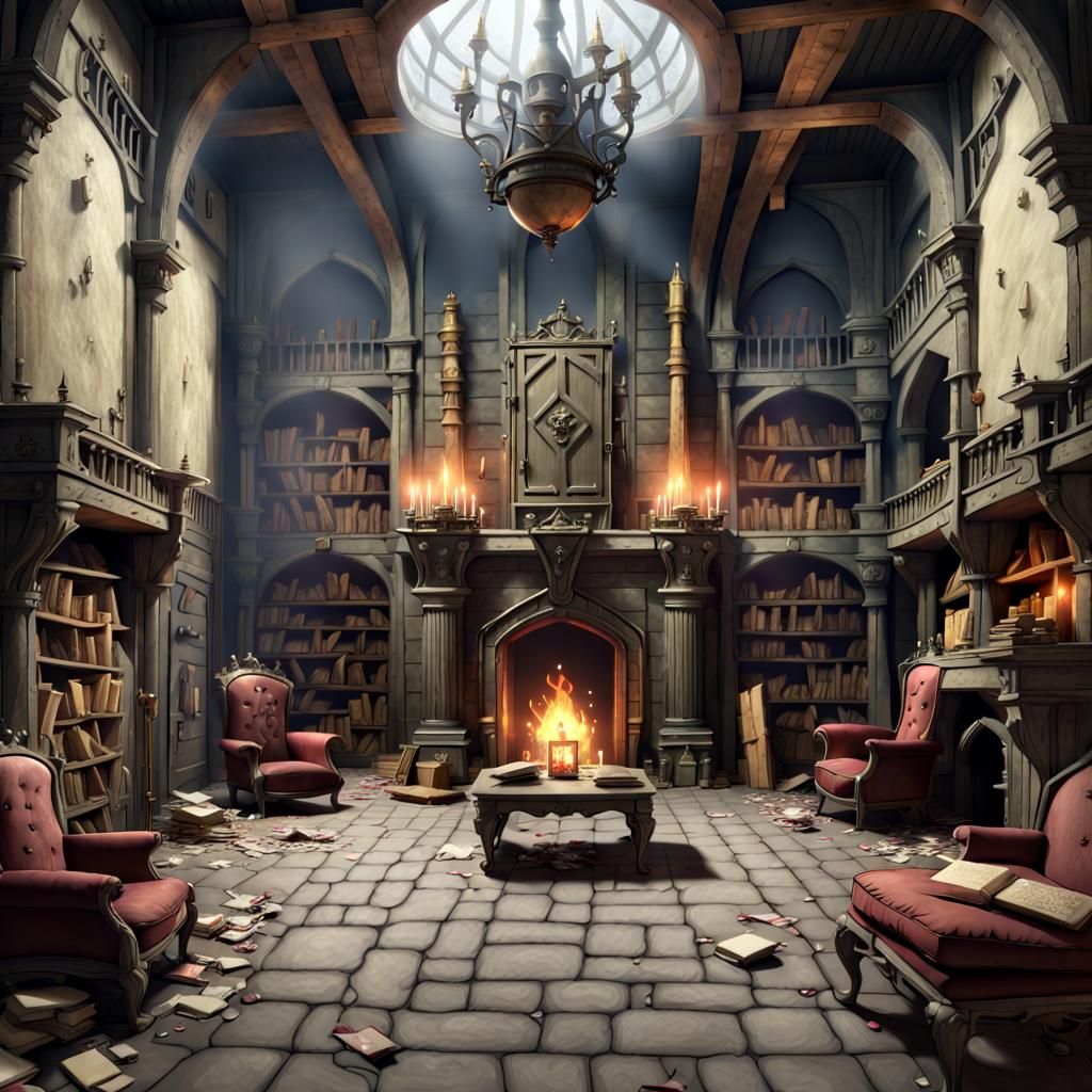 Fairytale Giant's Castle Interior: Realistic Unreal Engine R...