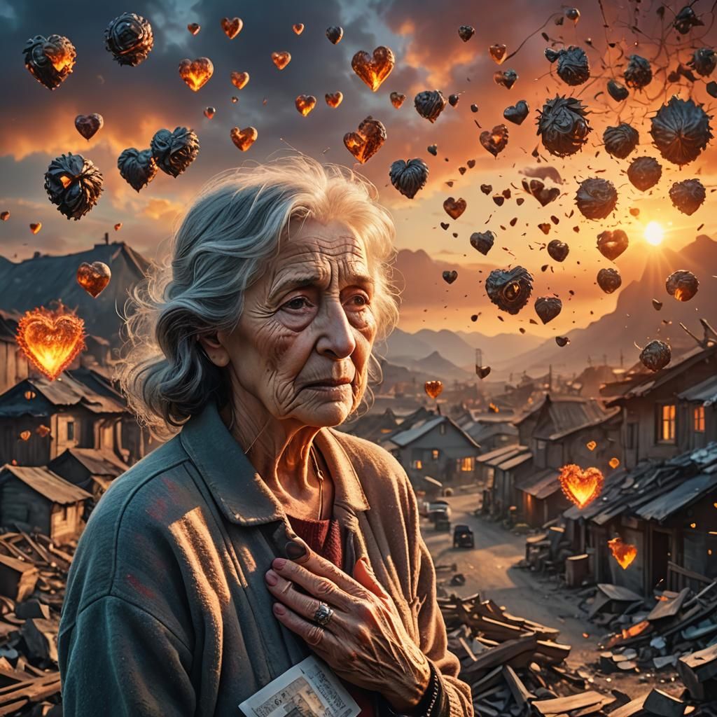 Heartbreak: A Dramatic Digital Painting of Loss