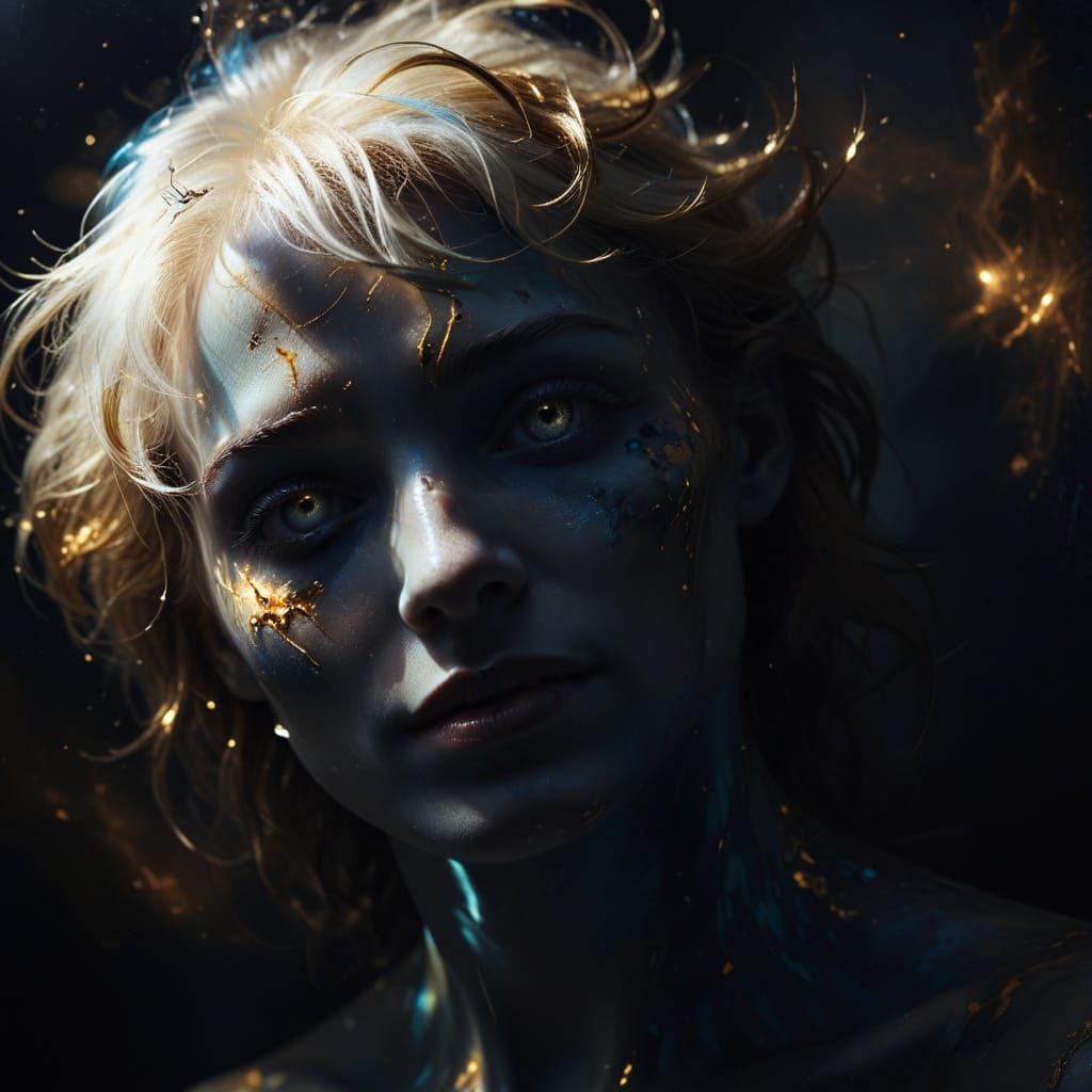 Surreal Portrait: Energetic Body, Invincible Soul in Dark Ce...