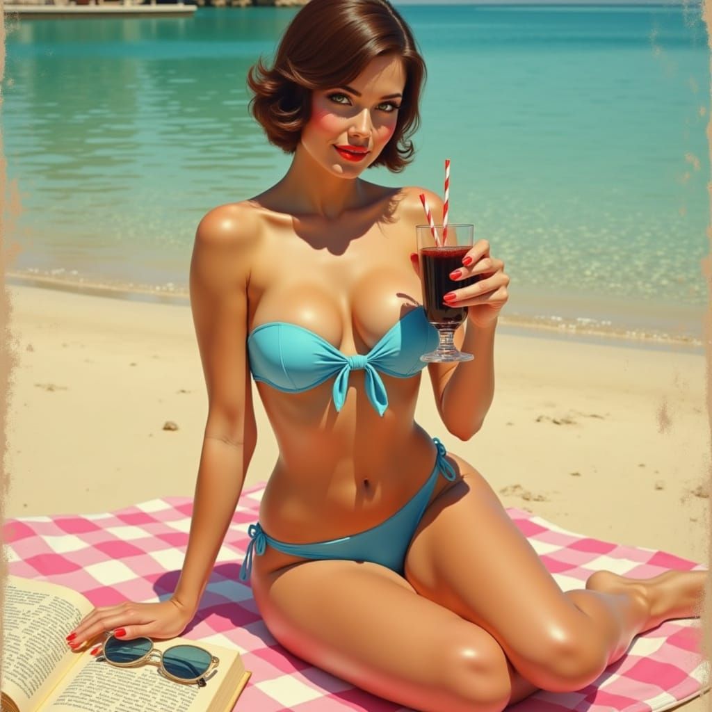 Sultry Pin-Up Pixie in a Sea-Breeze Atmosphere
