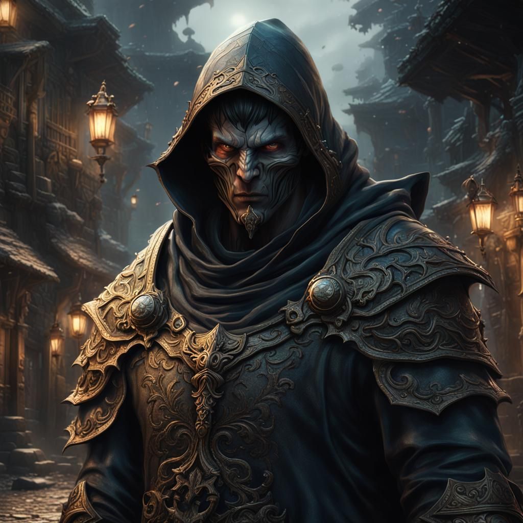 Hooded Demon: Dark Fantasy Concept Art