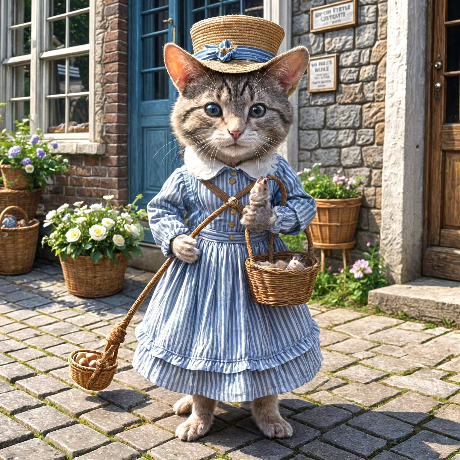 Victorian Mice Village: A Hyperrealistic Fine Art Scene