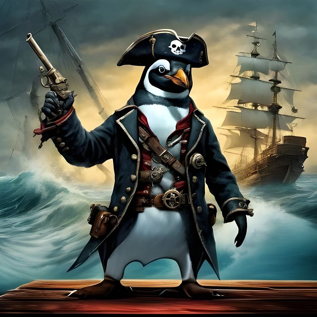 The Captain Penguin-Pirate