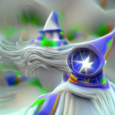 A wizard seeing astral time 8k resolution ambient occlusion beautiful filmic