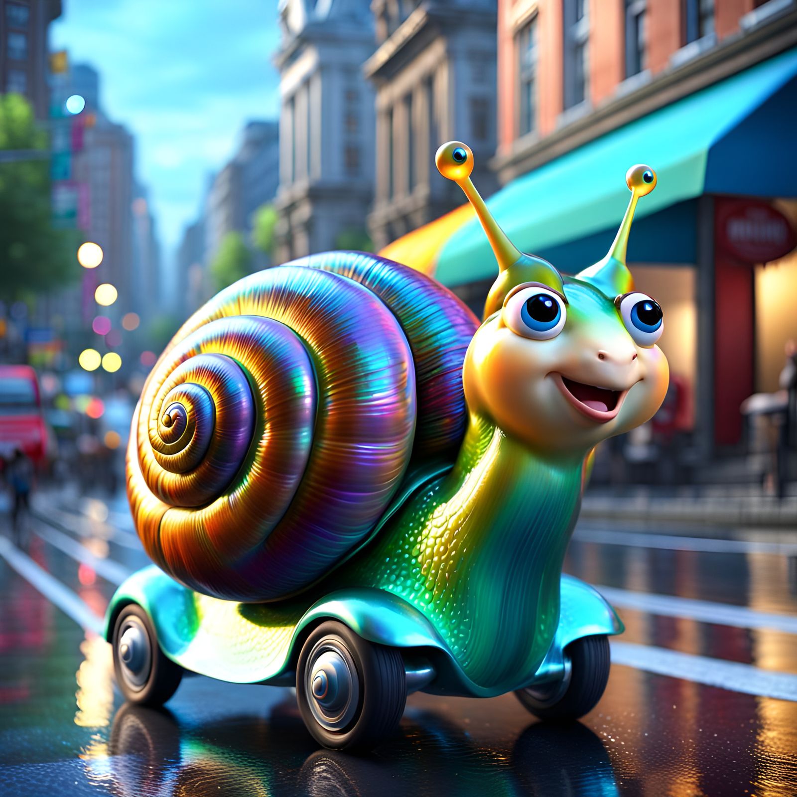 The Fat Snail on Wheels.