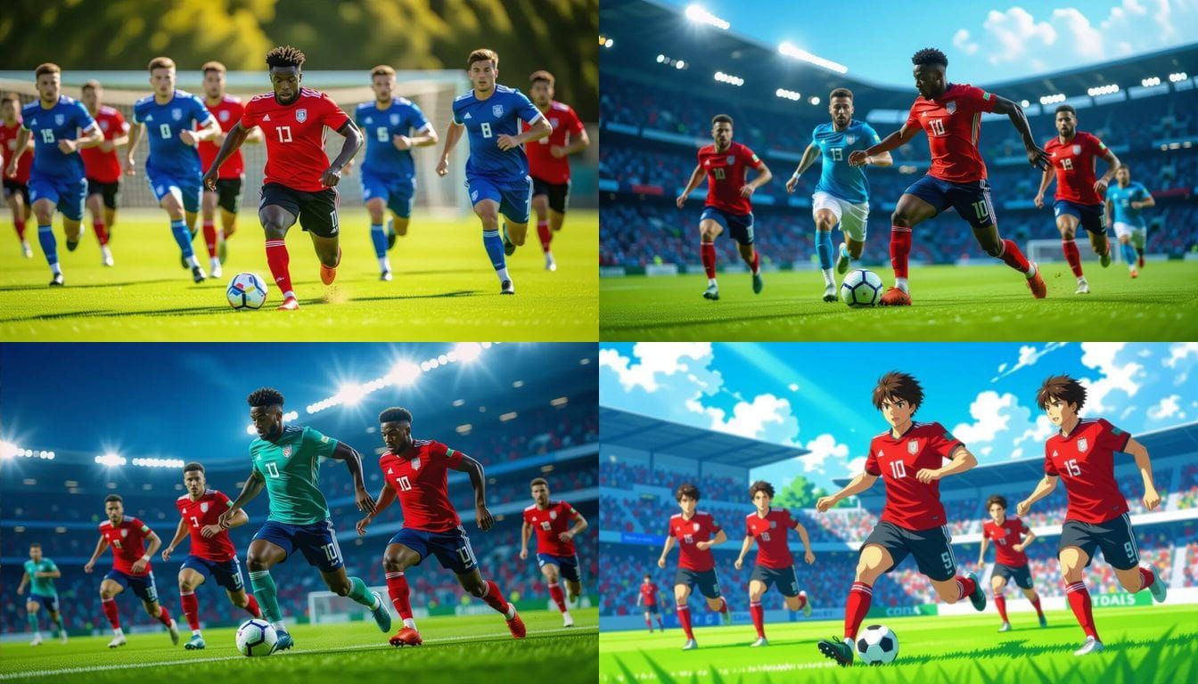 Male Soccer Team Plays in Minimalist Uniforms