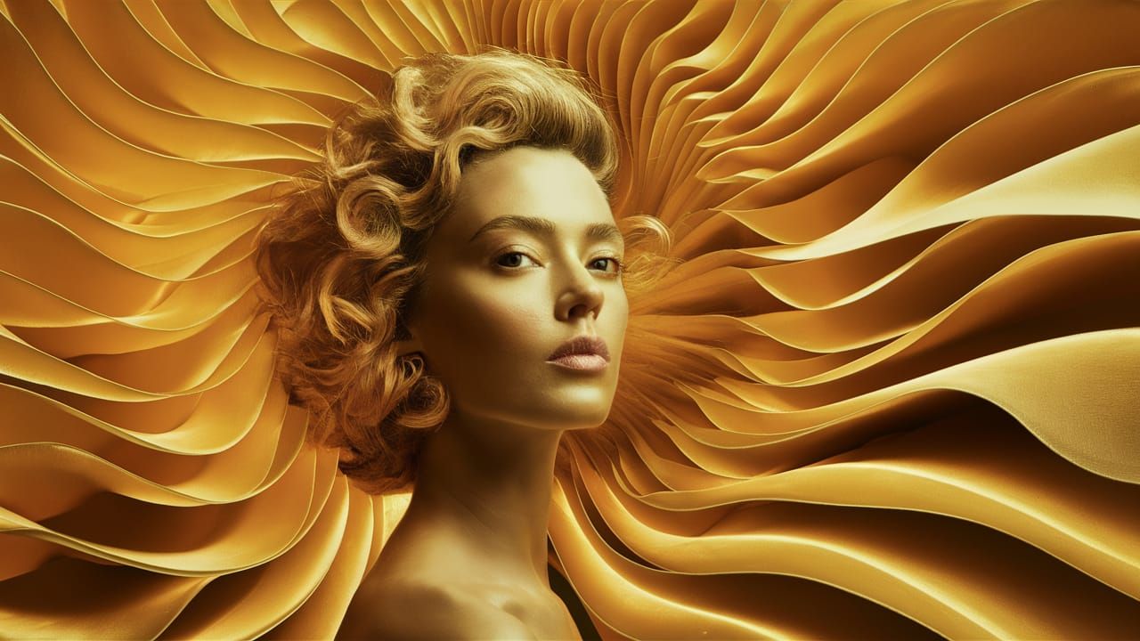 Luminescent Waves in a Surreal Dreamscape