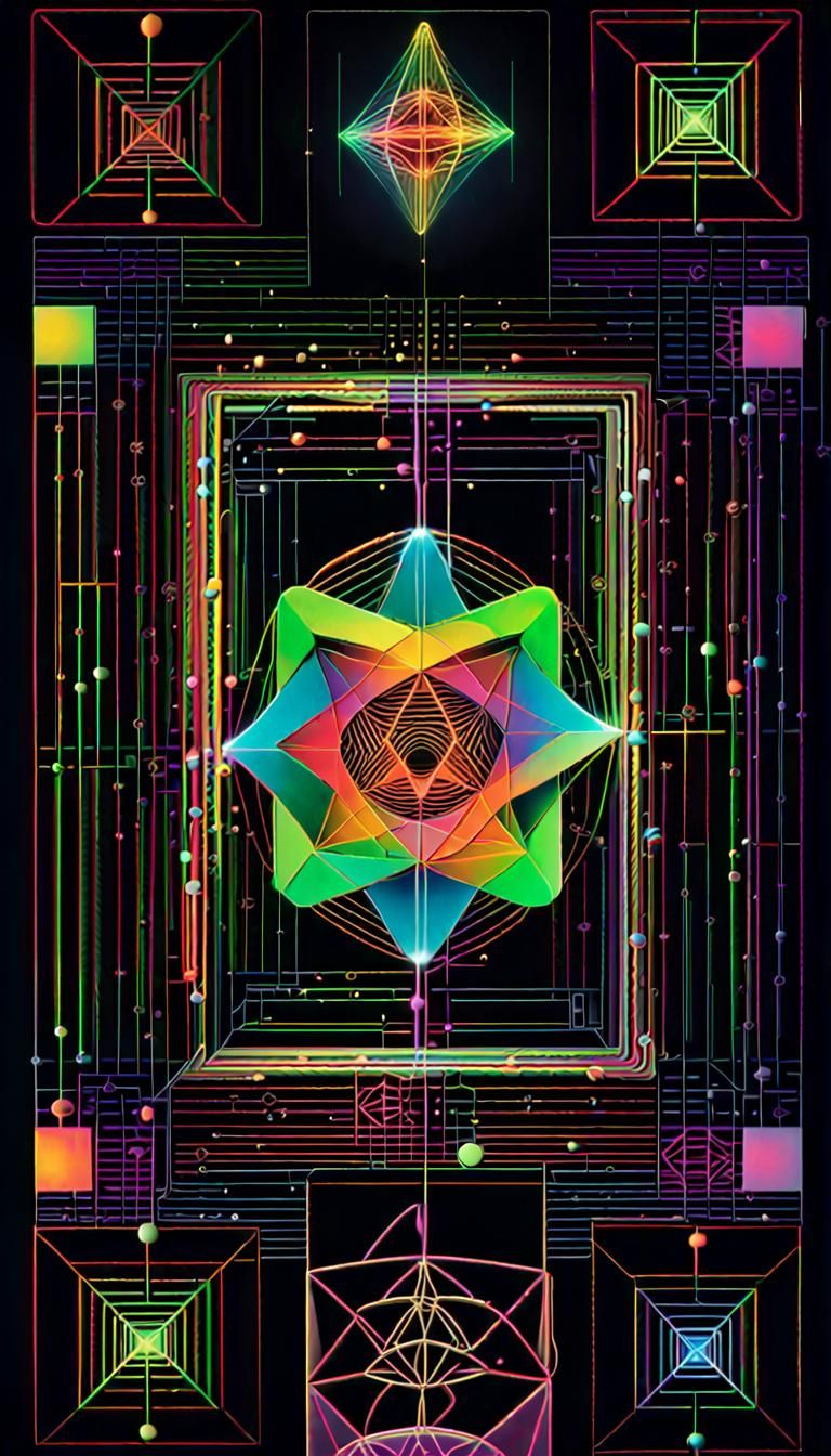 Geometric Quantum Consciousness in Neon 3D