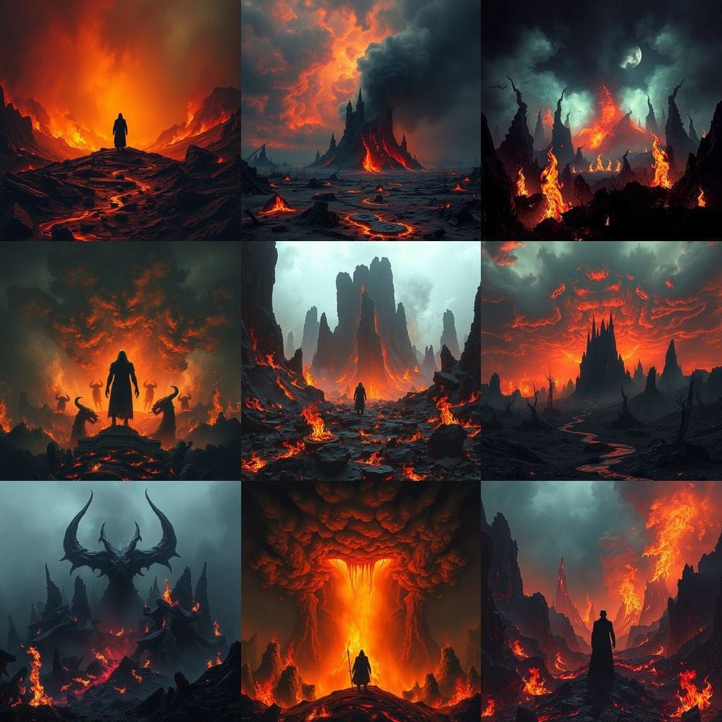 Doom Inspired Hellscape