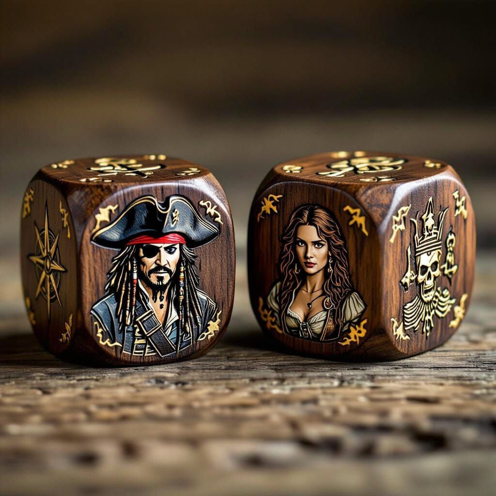 Pirates of the Caribbean Gaming Dice