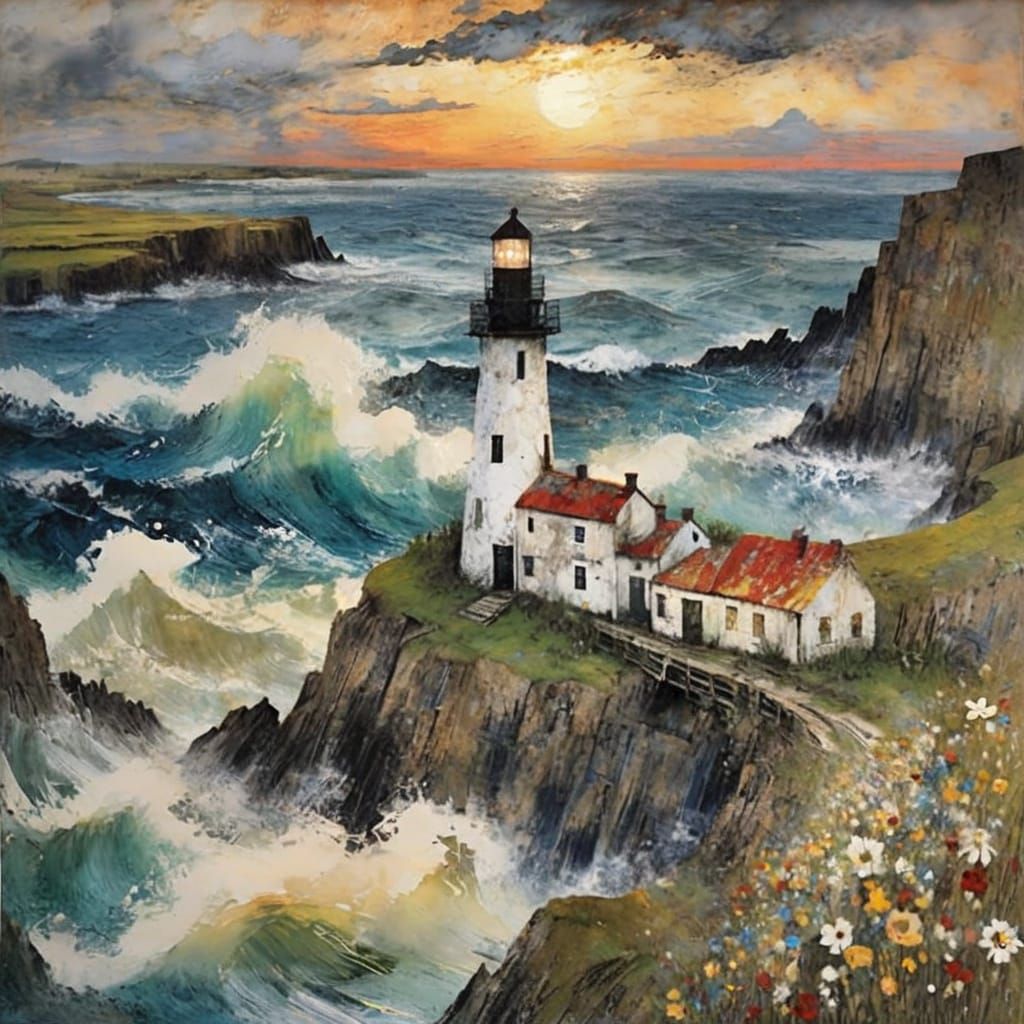 Expressionist Painting of Echoes and Silences