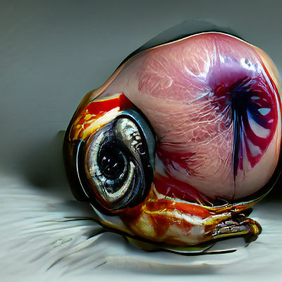 Macro Photograph of an Ammonite Fossil