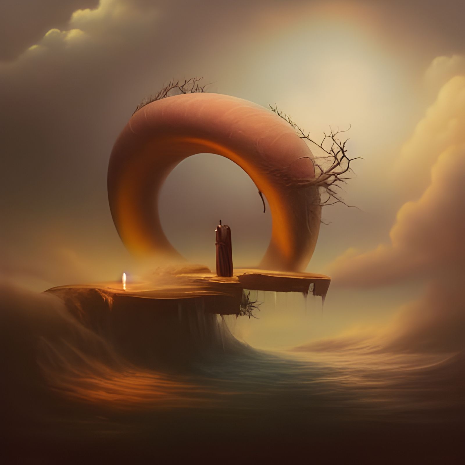 Surreal Landscape: Opposite of Florida in Oil