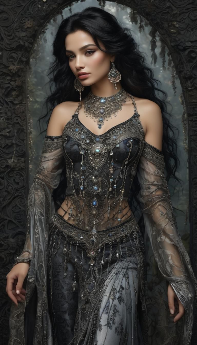 A very beautiful young Indian woman, big boobies, Ultra real...