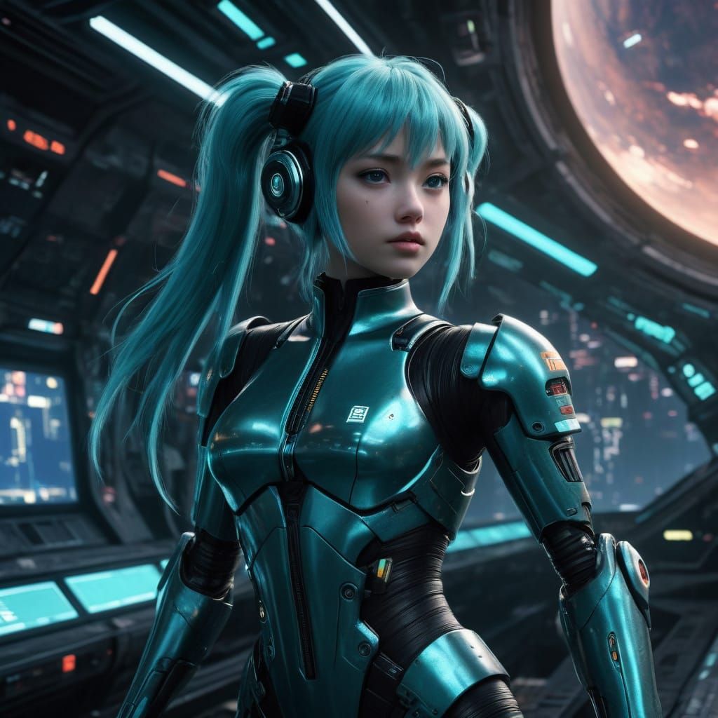 Vocaloid Idol Soars Through Cosmic Space Opera in Cyberpunk ...