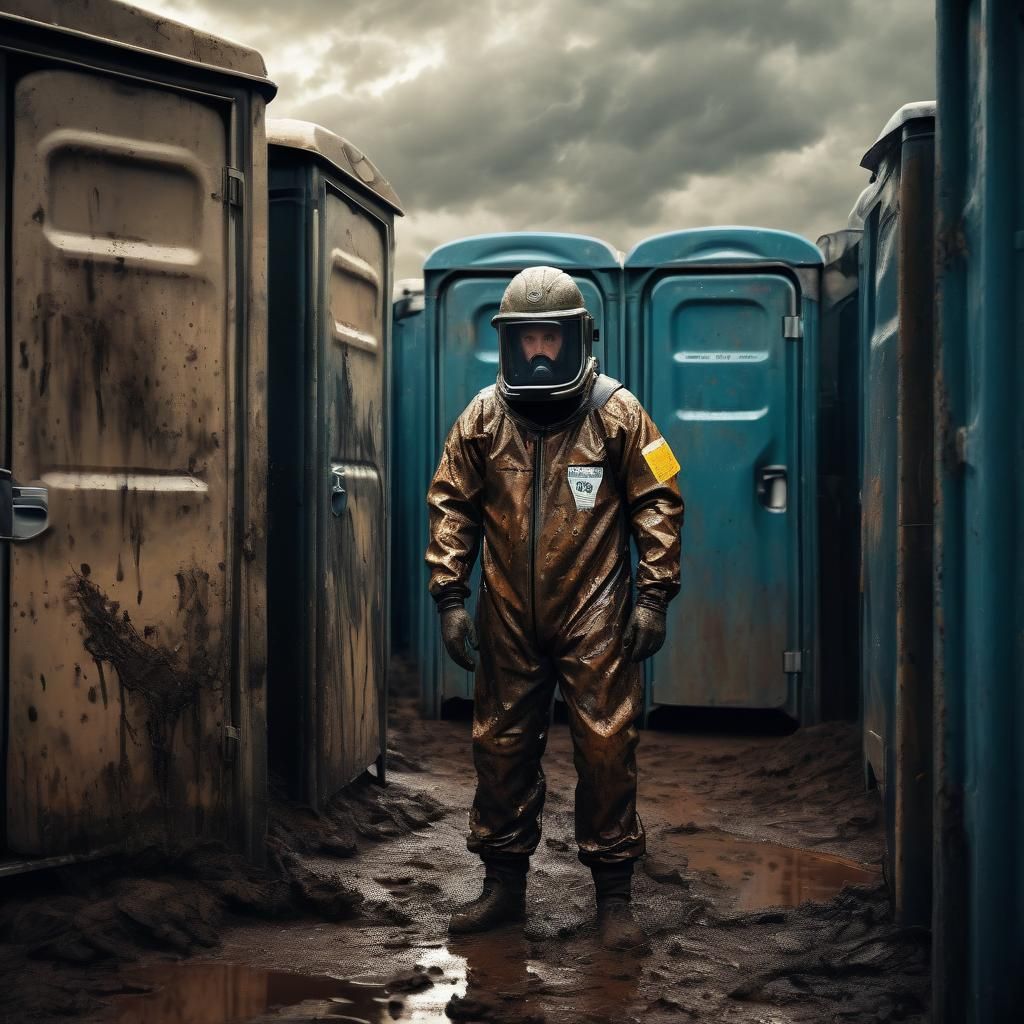 Haz-Mat Worker's Disappointed Porta Potty Encounter in Oil P...