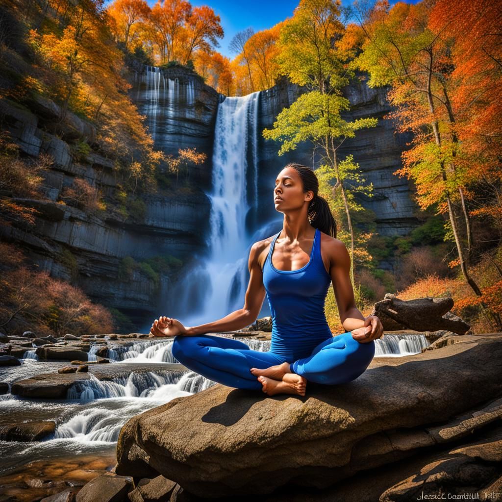 Jessica Jones Finds Serenity in Mountain Yoga