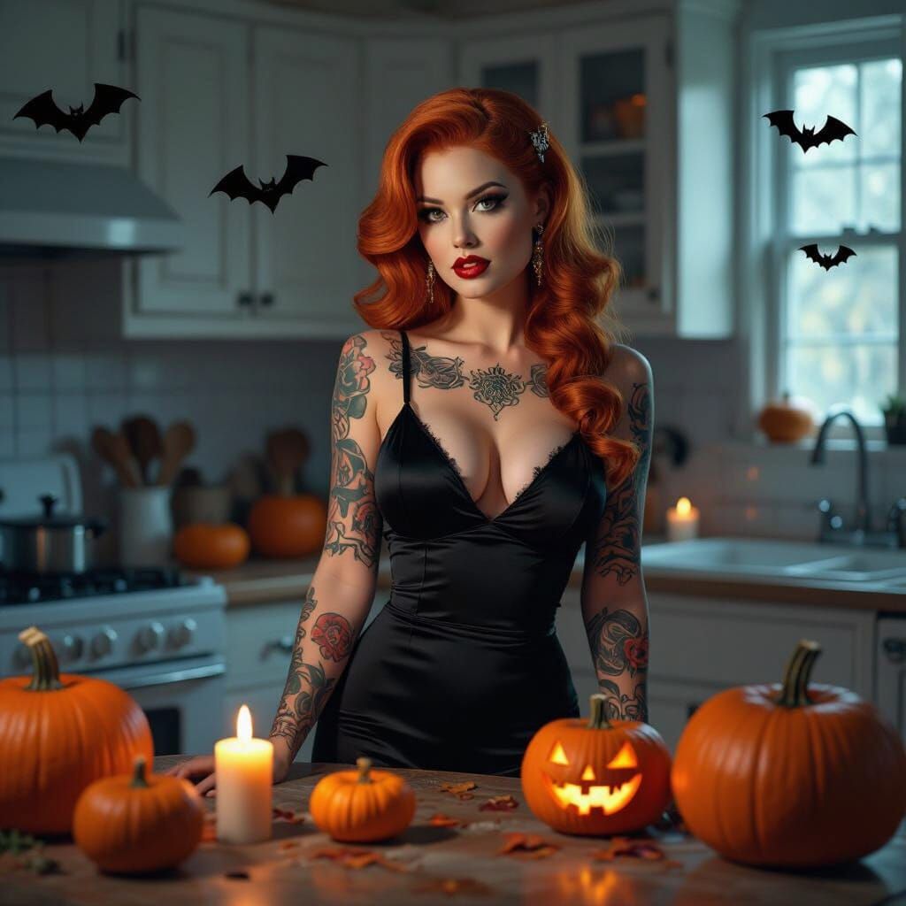 Halloween preparations