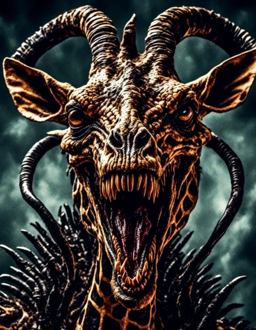 A giraffe Xenomorph hybrid