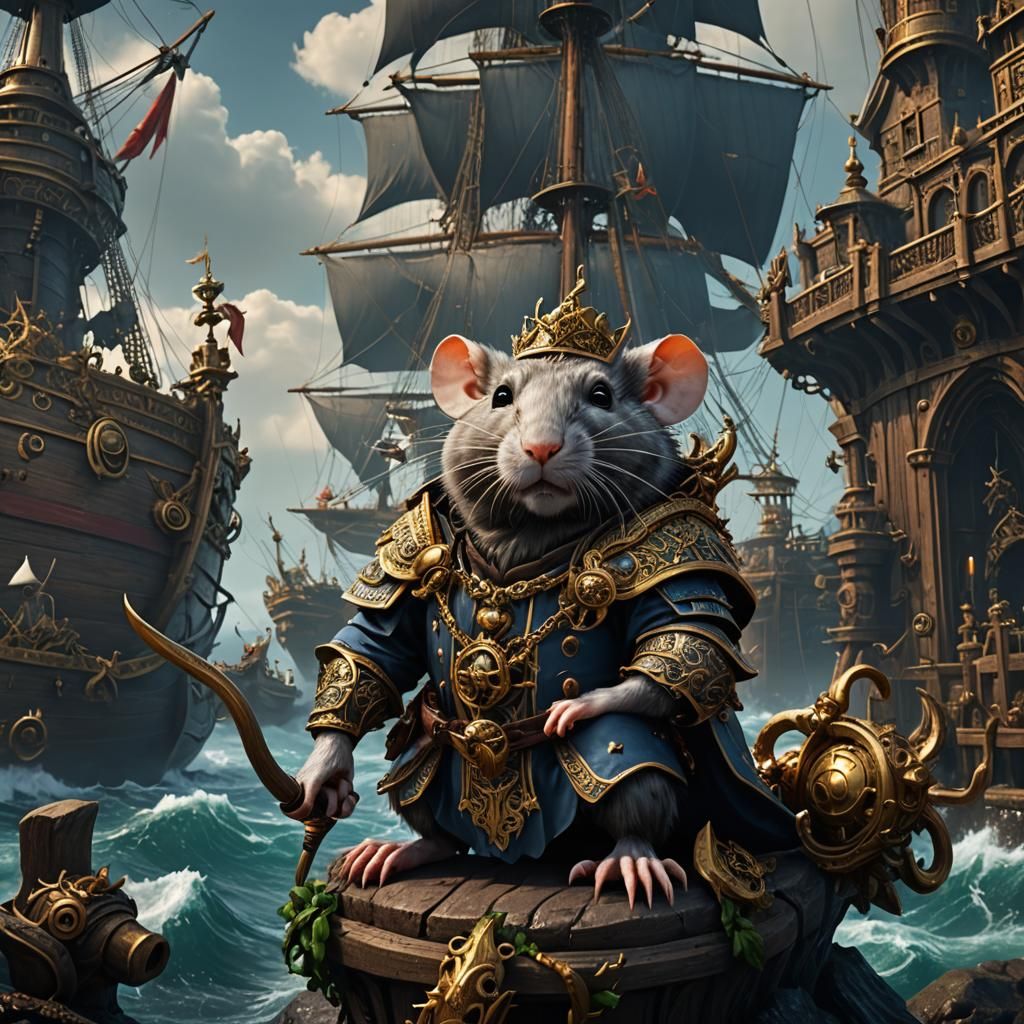 High Seas Rat God: Fantasy Concept Art