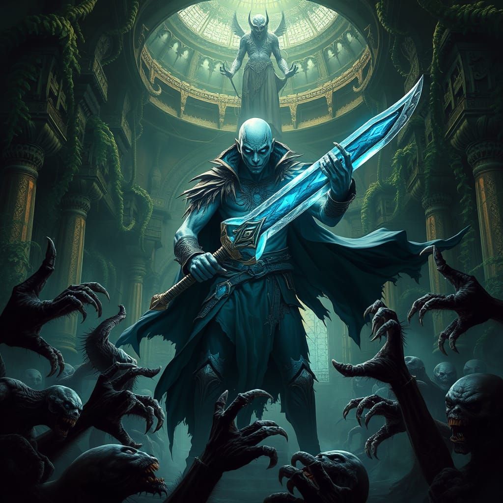 Spectral Vampire Lord Raziel Battles Vampiric Horde in Decre...