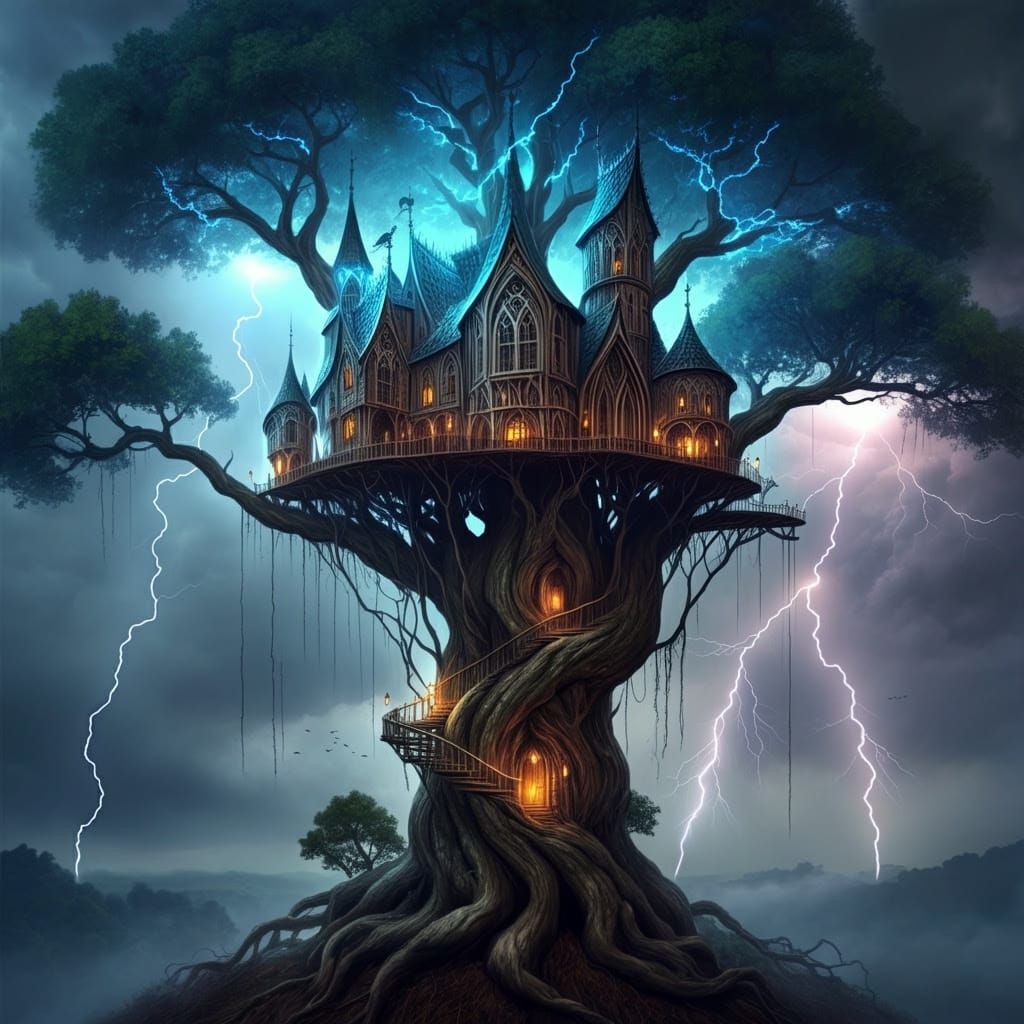Gothic treehouse