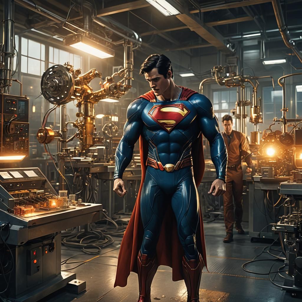 Superman Revives The Flash: Superhero Concept Art