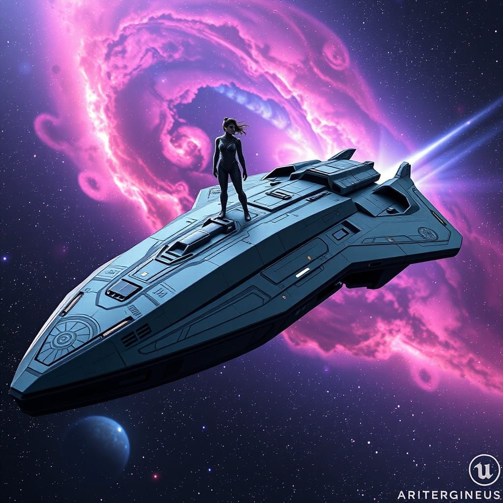 High-Tech Spacecraft 'Vorpal Erectimus' in Epic Space Battle