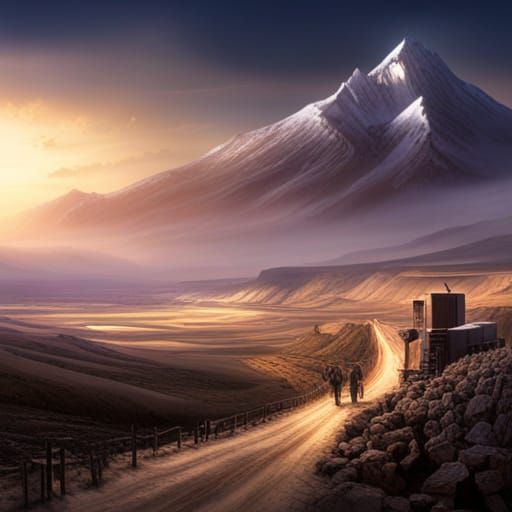 Epic Cinematic Grapes of Wrath Digital Painting