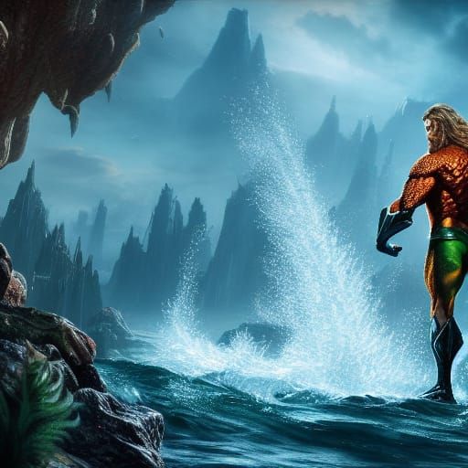 Aquaman Fantasy Concept Art in 8k