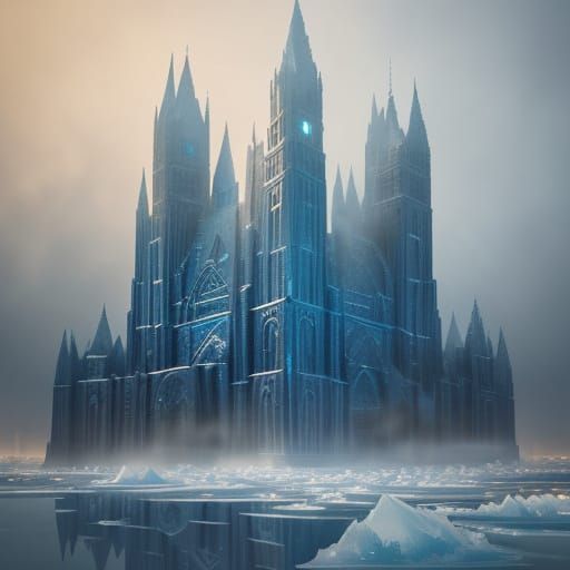 A city frozen