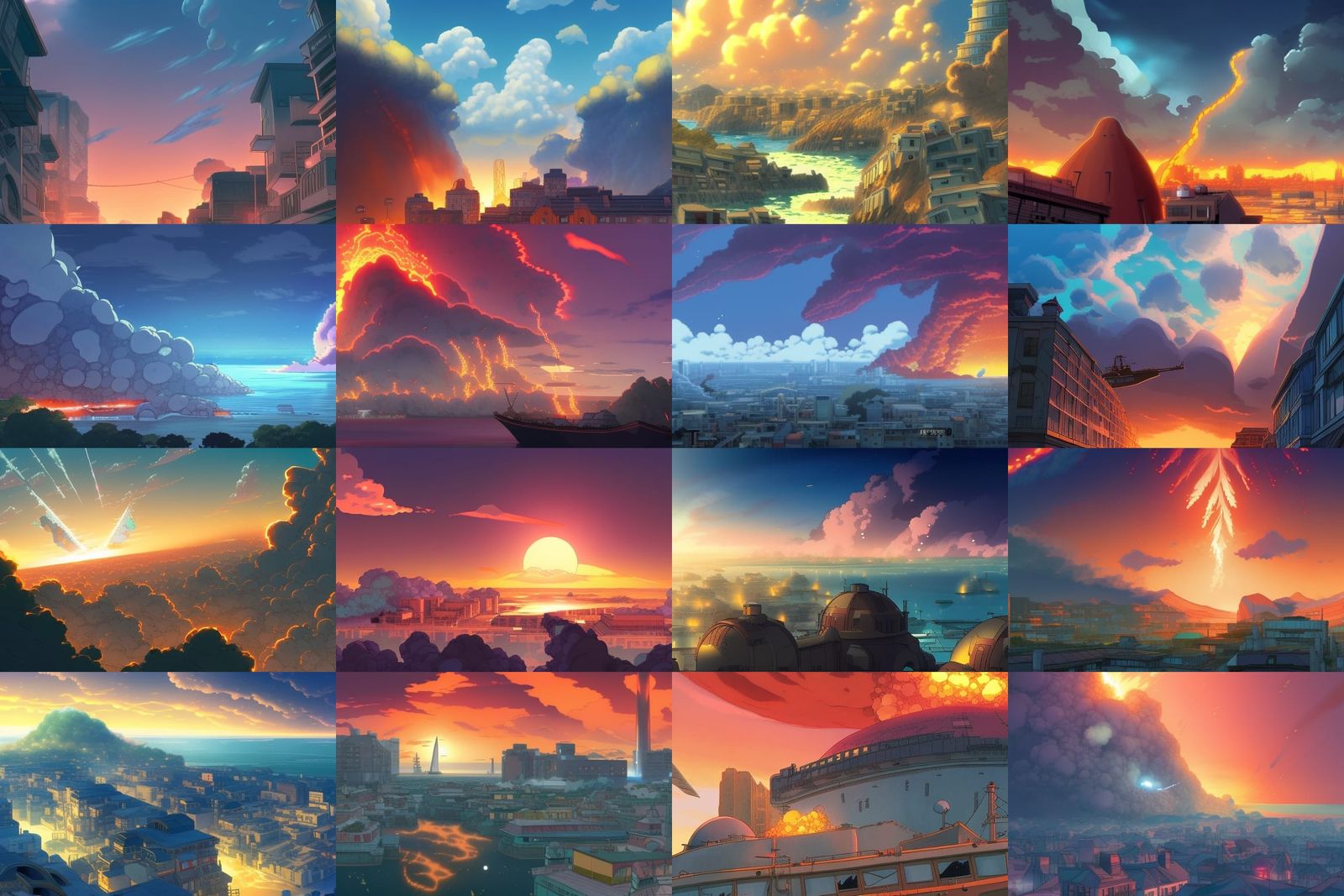 Magma Meteors Strike Naval City: Anime Key Visual