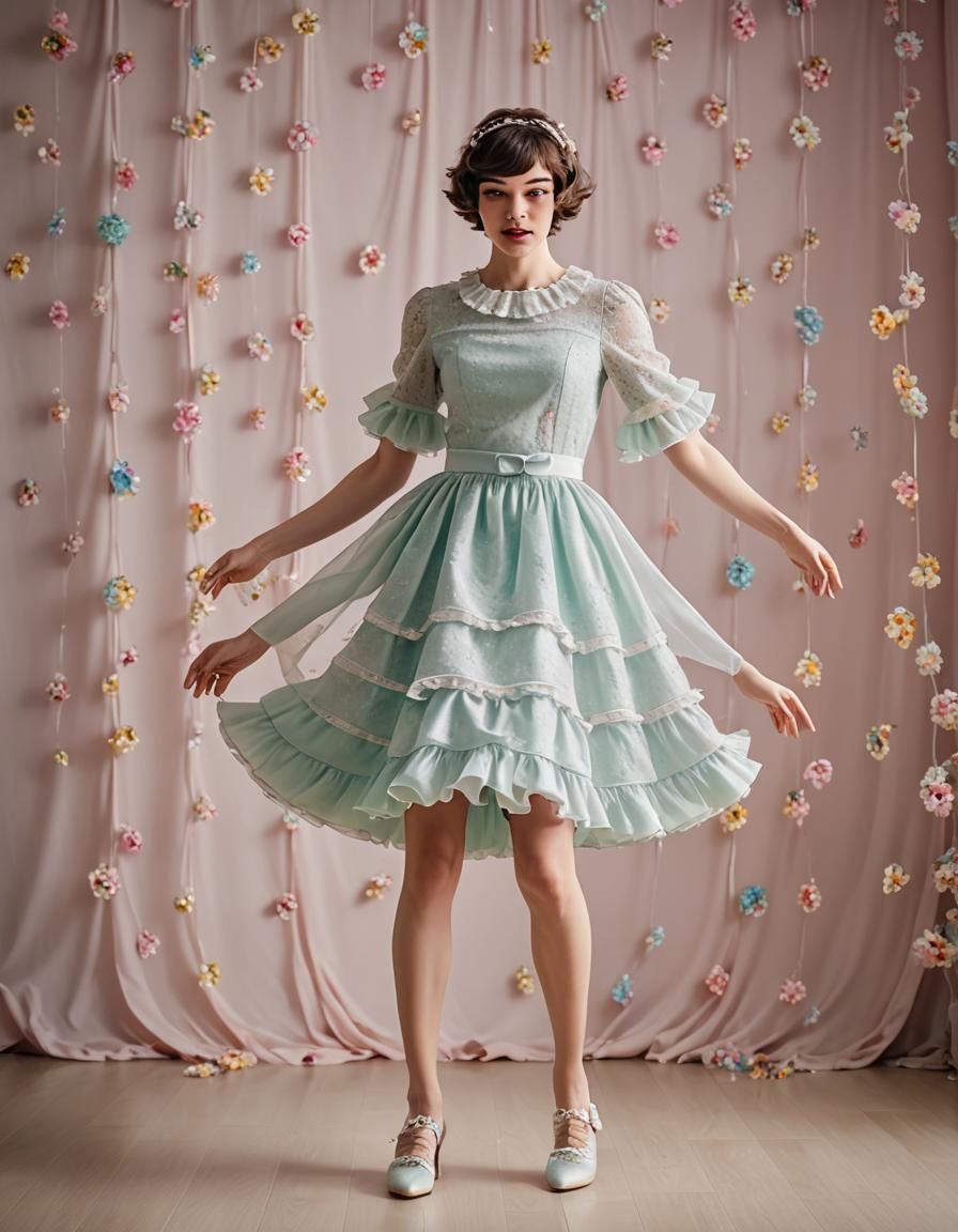 Frilly Dress Spin: Professional Photography