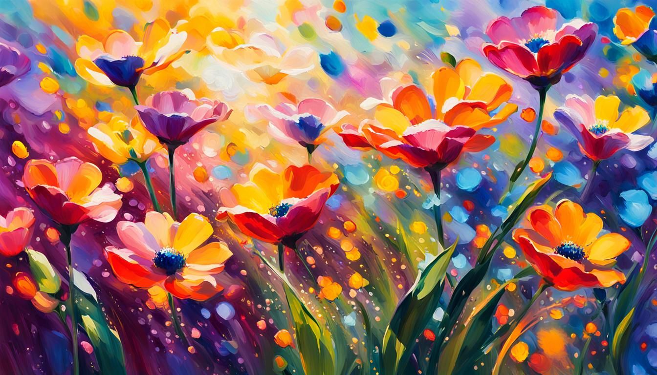 Vibrant Fauvist Nature in Shimmering Colors
