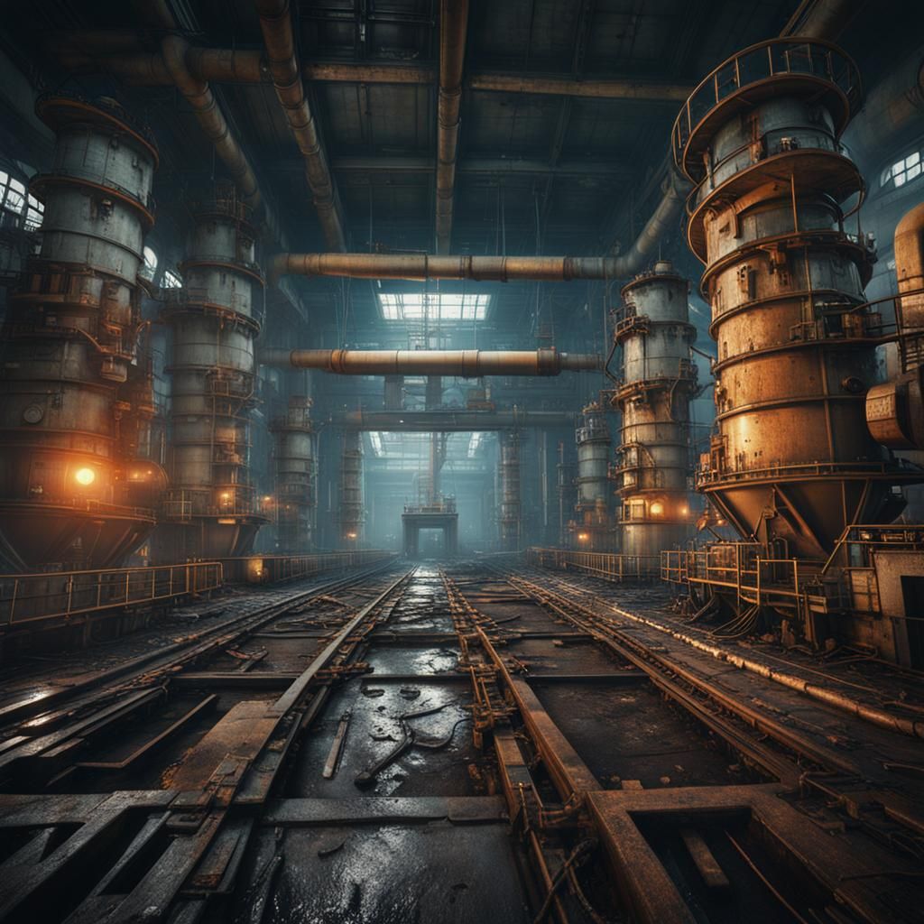 Chernobyl Explosion: Detailed Matte Painting in Deep Color