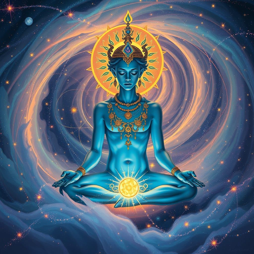 Celestial Devourer of Galaxies in Cosmic Splendor