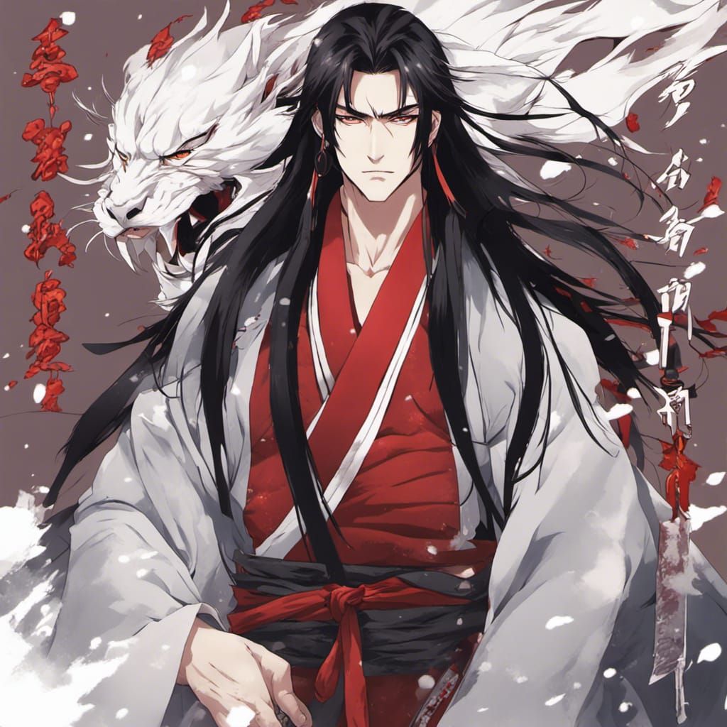Handsome Man in Red Robe, Anime Key Visual