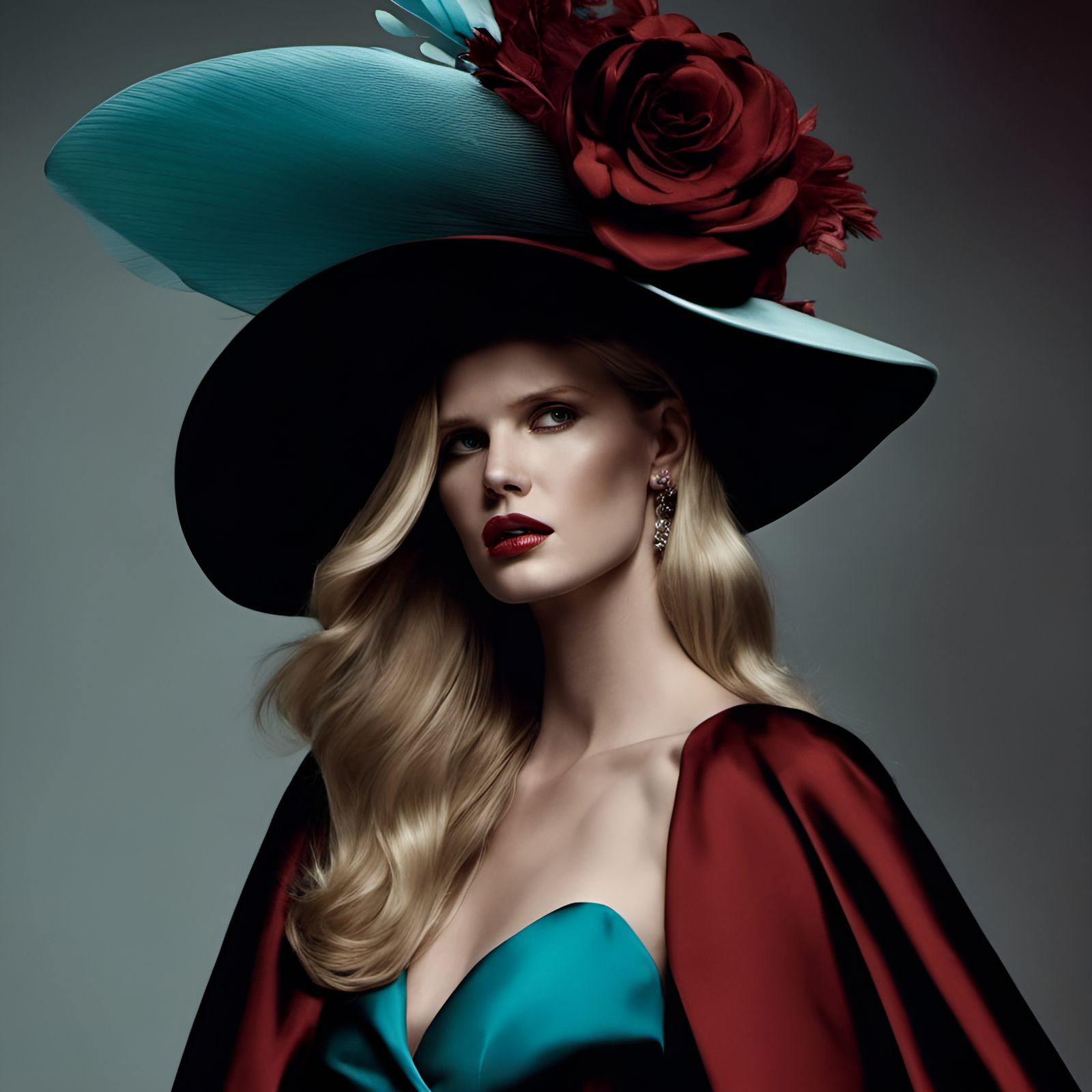 Lara Stone in Gothic Victorian Fashion