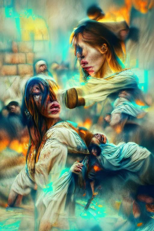 Persecution: Impressionistic Concept Art in 8k Resolution
