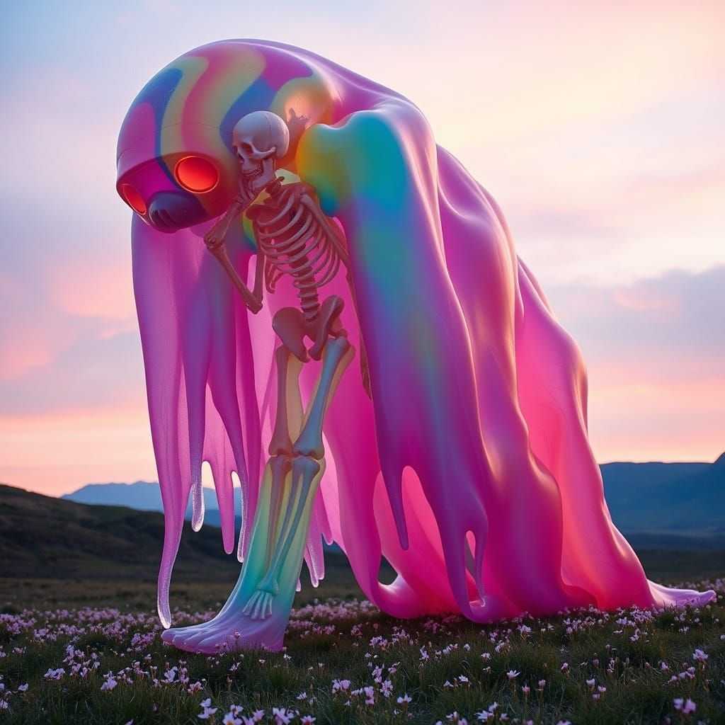 Cathedral Slime Walker: A Cinematic Film Still