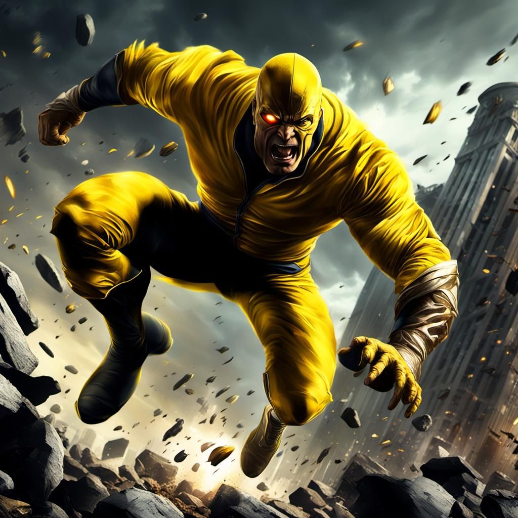 Superhero Landing: Dark Fantasy Concept Art