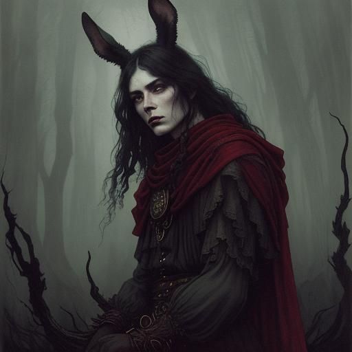 Decorticated Rabbit in Lovecraftian Forest: Heroic Action Pa...