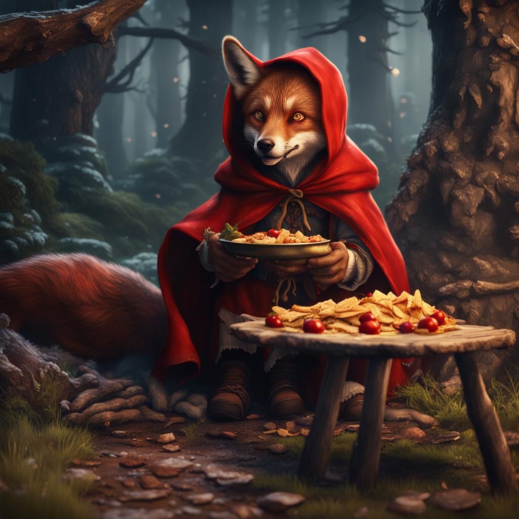 Little Red Riding Hood and the Fox: Dark Fairytale