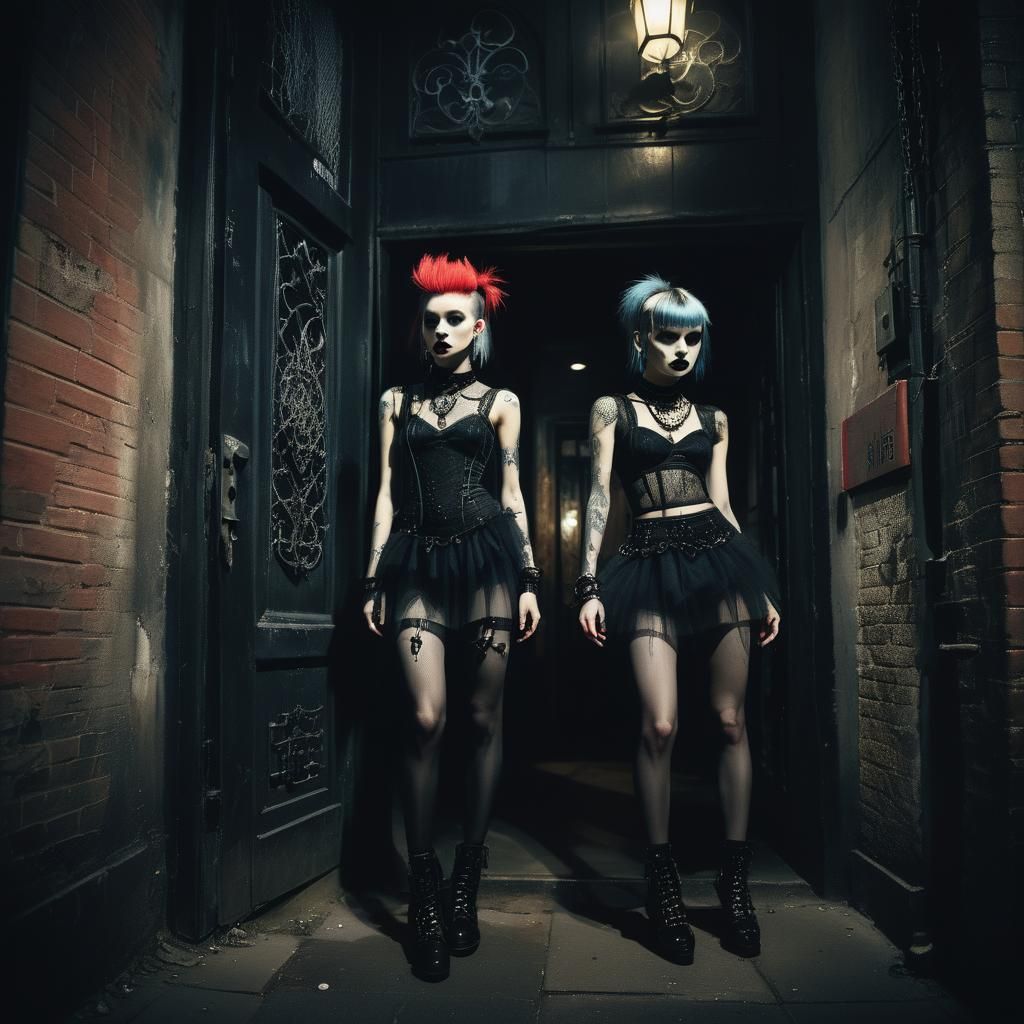 Gothic Surrealism: Punk Models in Dark City Alley